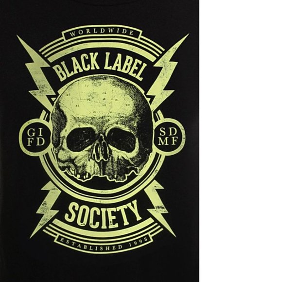 Black Label Society Lightning Bolts metal rock Official T-Shirt 3XL Last NWT - Picture 2 of 2